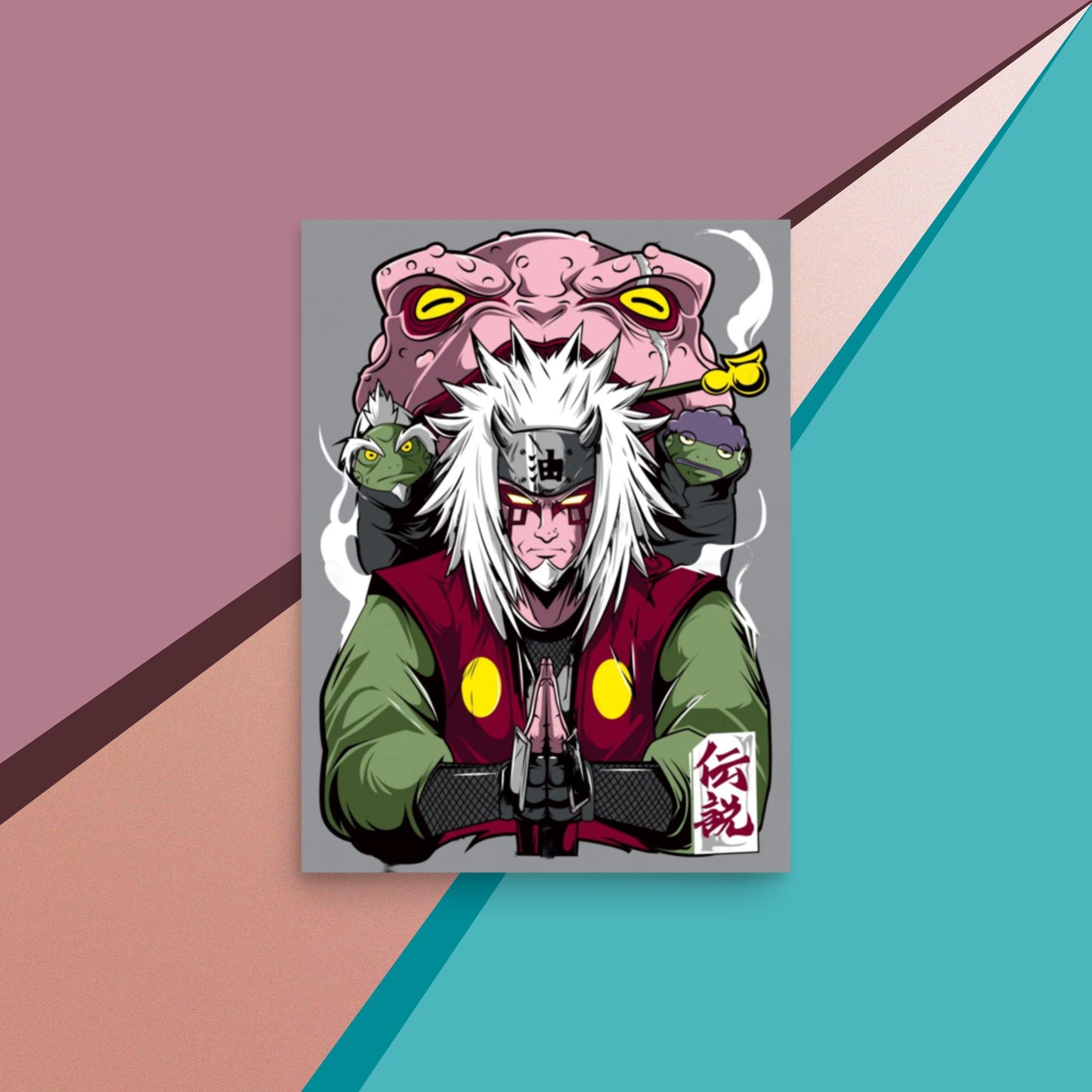 Toad Sage Jiraiya Poster,Naruto,Anime,Manga