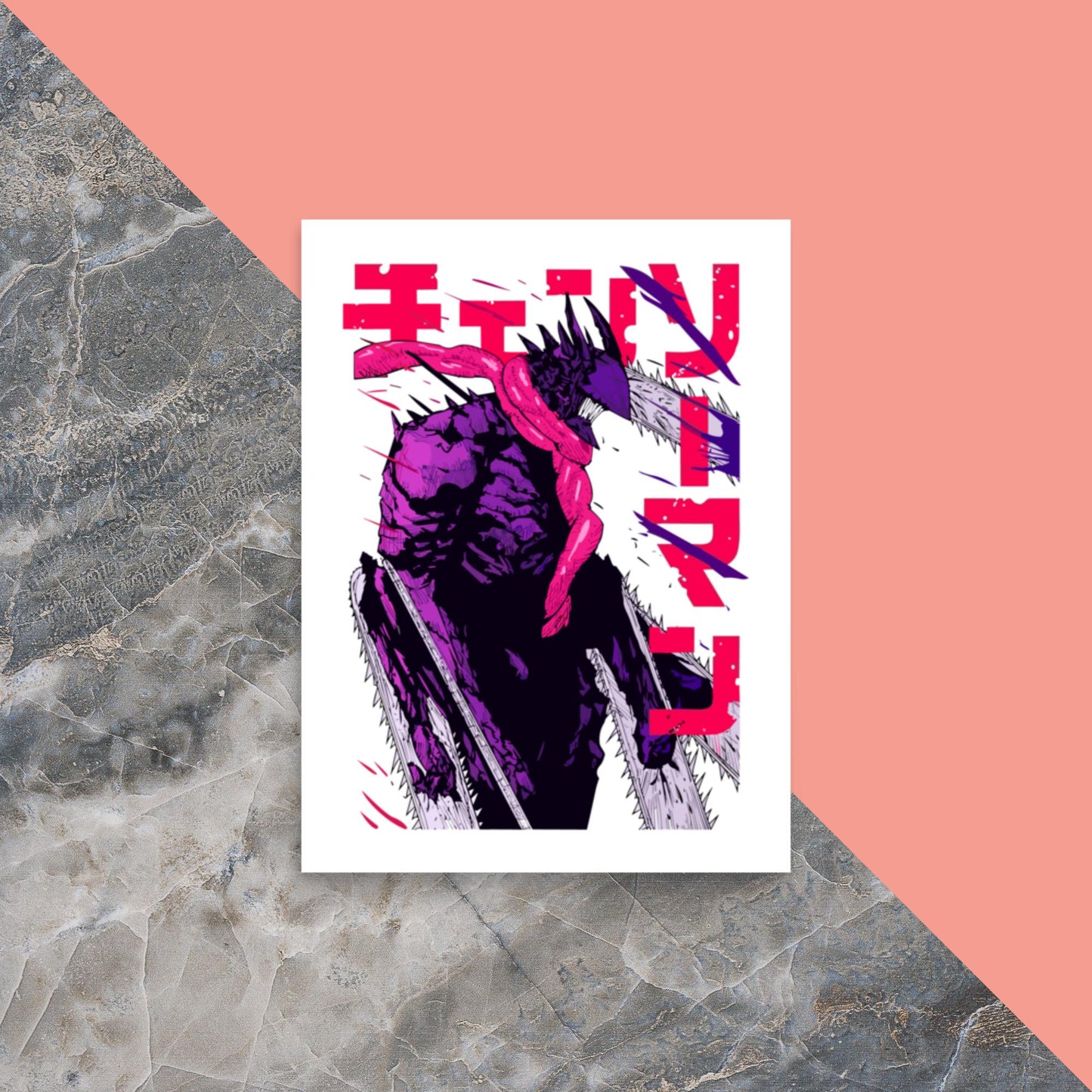 Chainsaw Devil Poster,Chainsaw Man,Anime,Manga