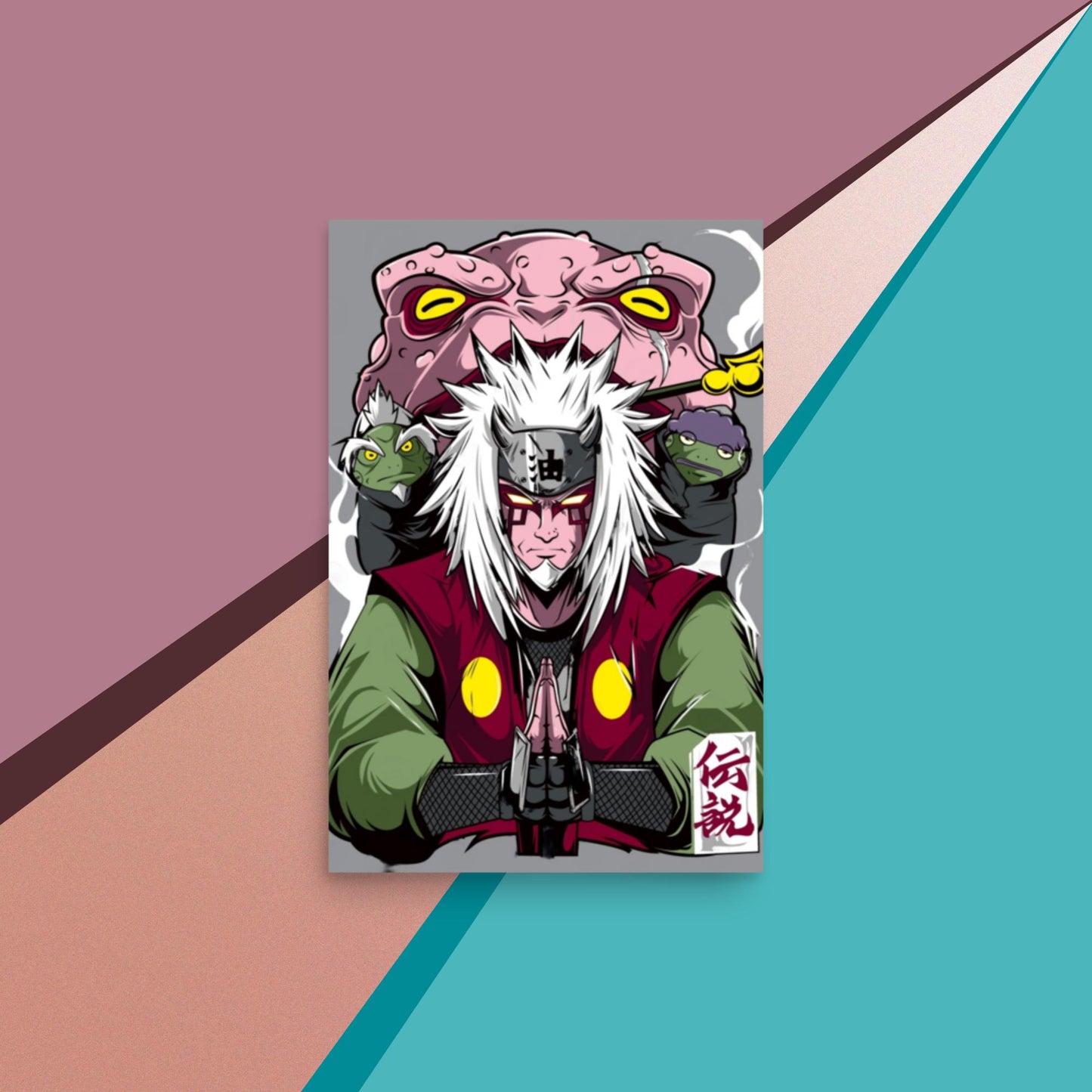 Toad Sage Jiraiya Poster,Naruto,Anime,Manga