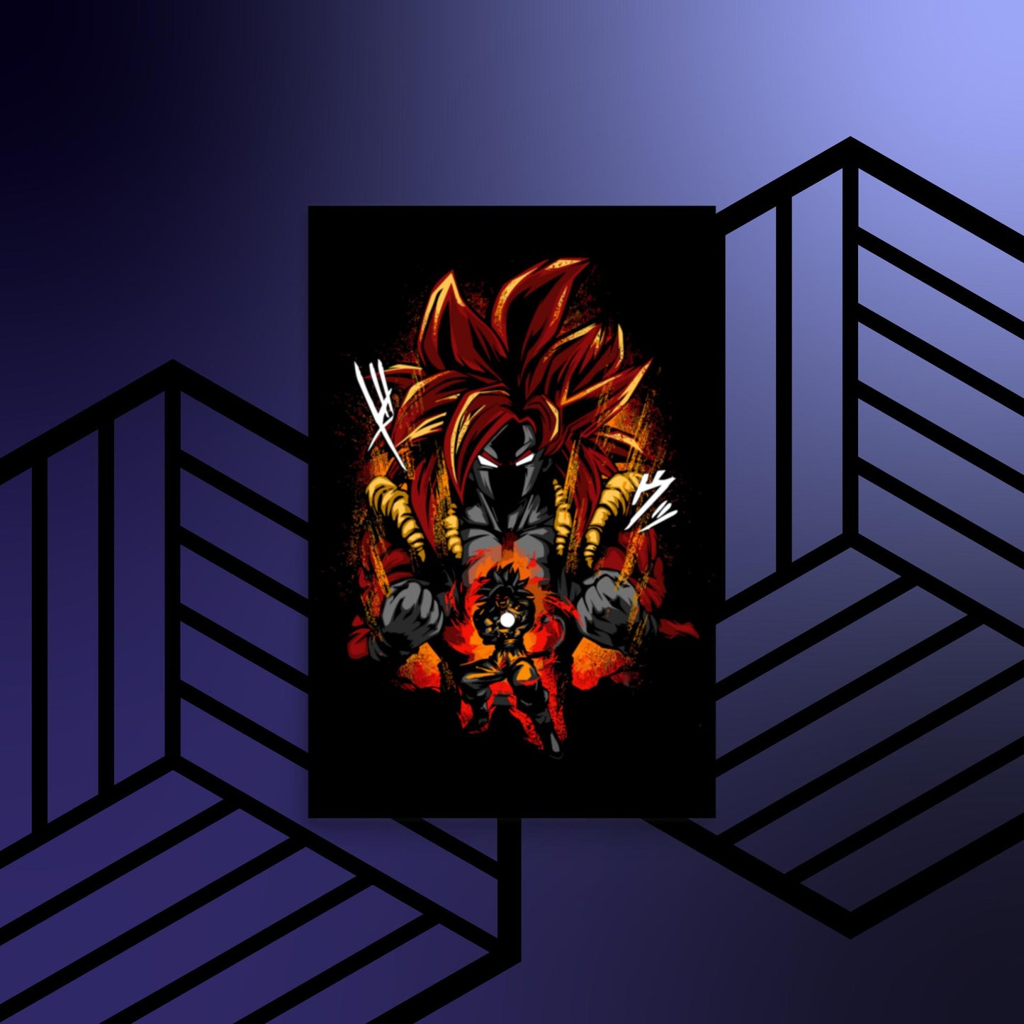 SSJ4 Gogeta Poster,Dragon Ball,Anime,Manga