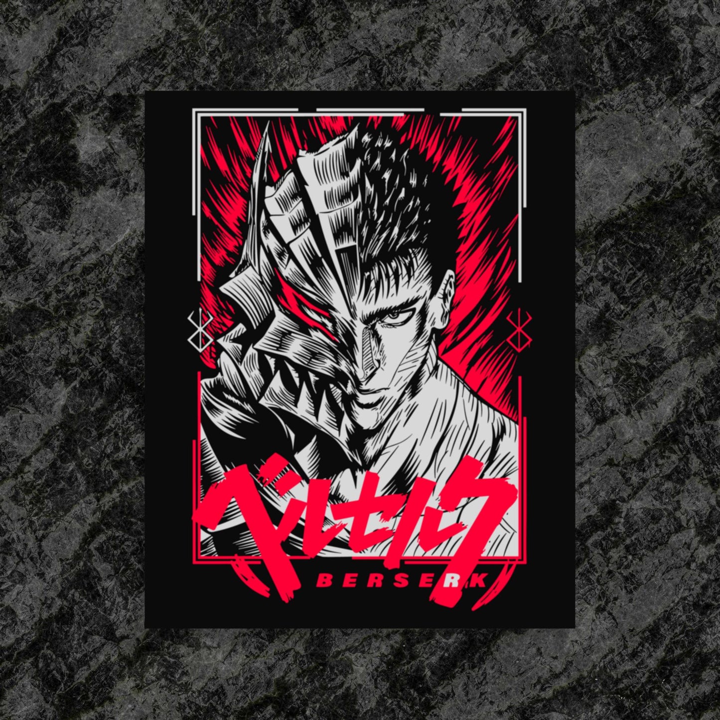 Guts Poster, Beserk,Anime,Manga