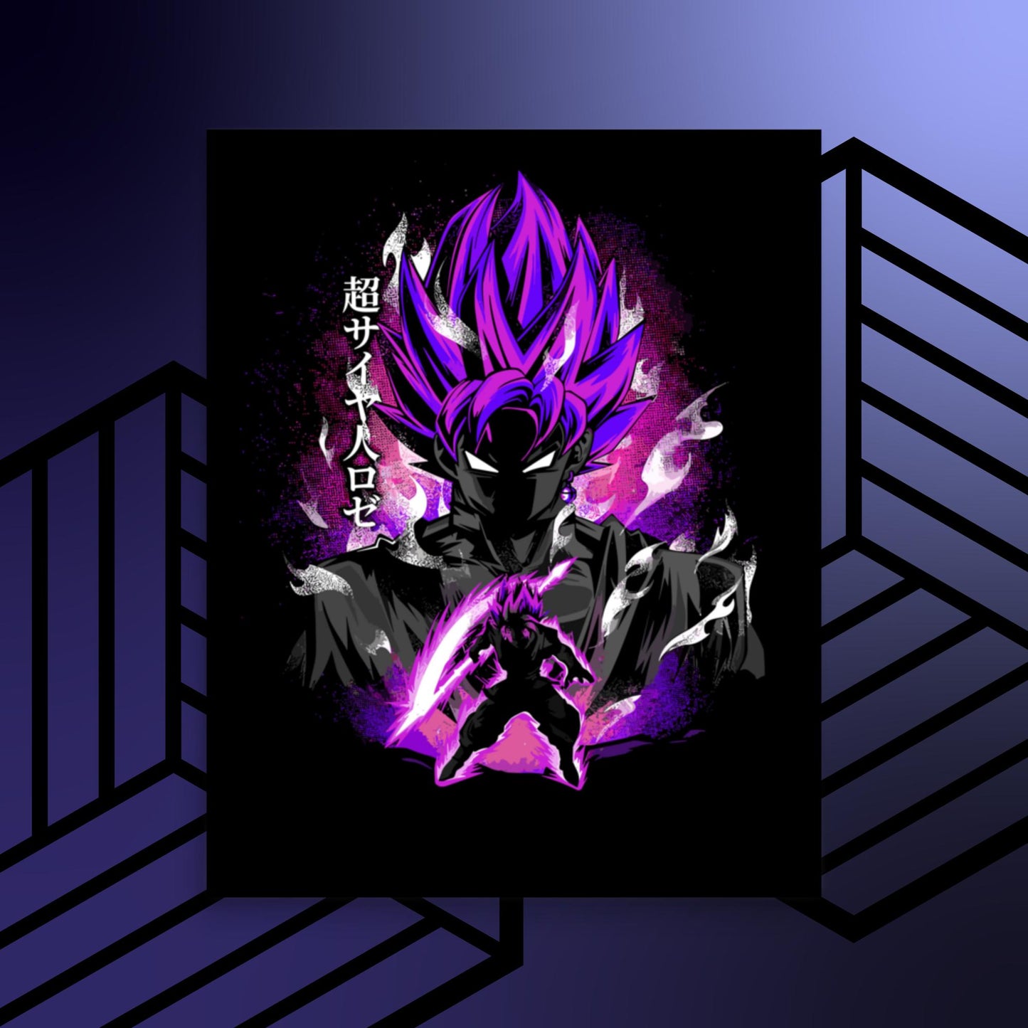 SSJR Goku Black Poster,Dragon Ball,Anime,Manga