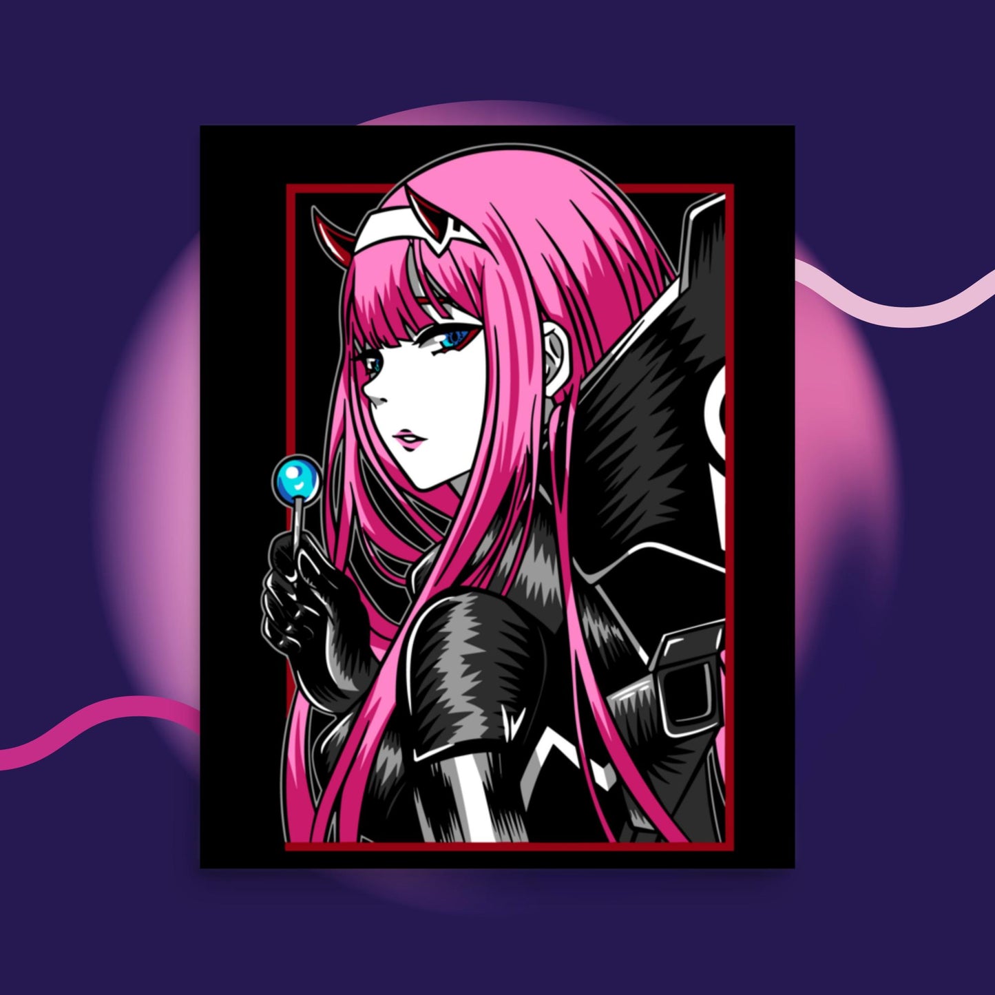 Zero-Two Anime Girl Poster,Streamer,Stream