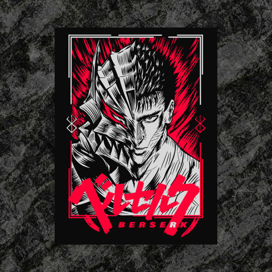 Guts Poster, Beserk,Anime,Manga