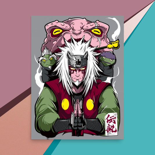 Toad Sage Jiraiya Poster,Naruto,Anime,Manga