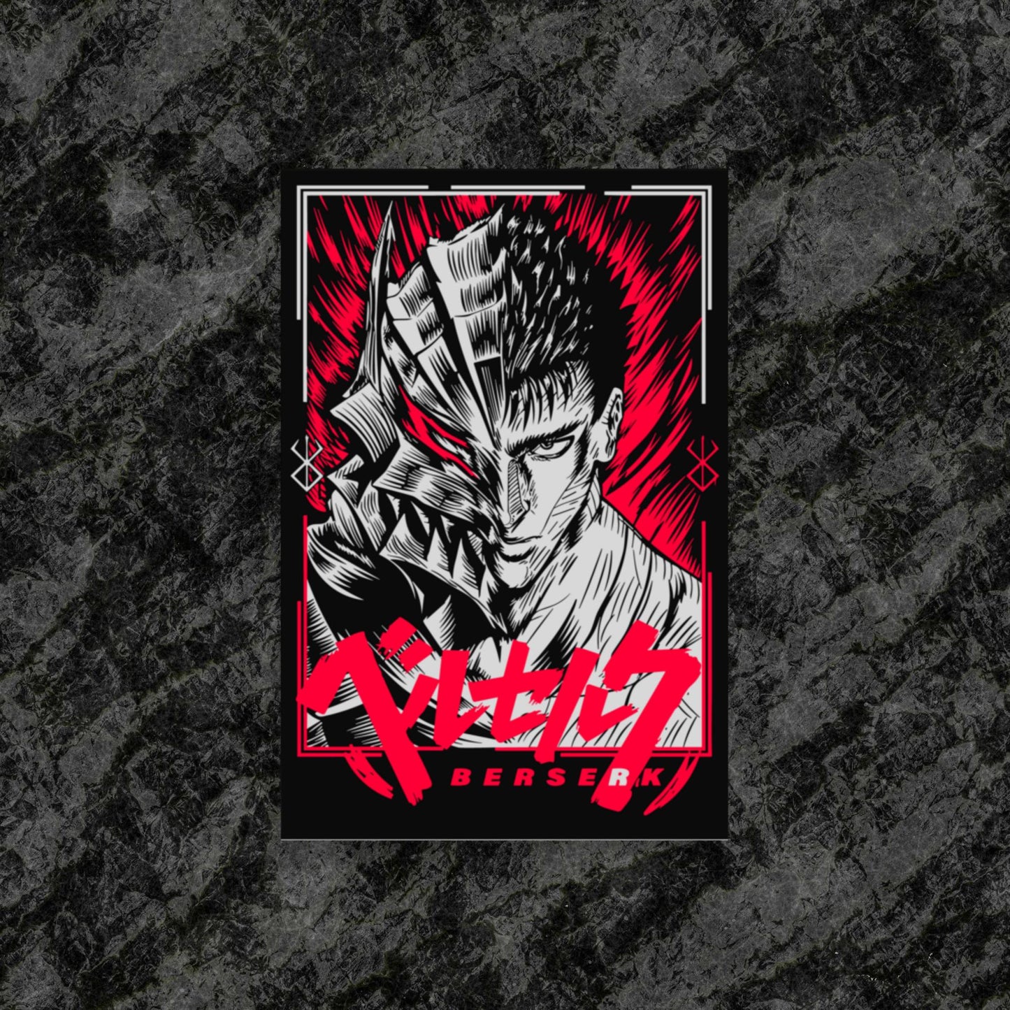 Guts Poster, Beserk,Anime,Manga