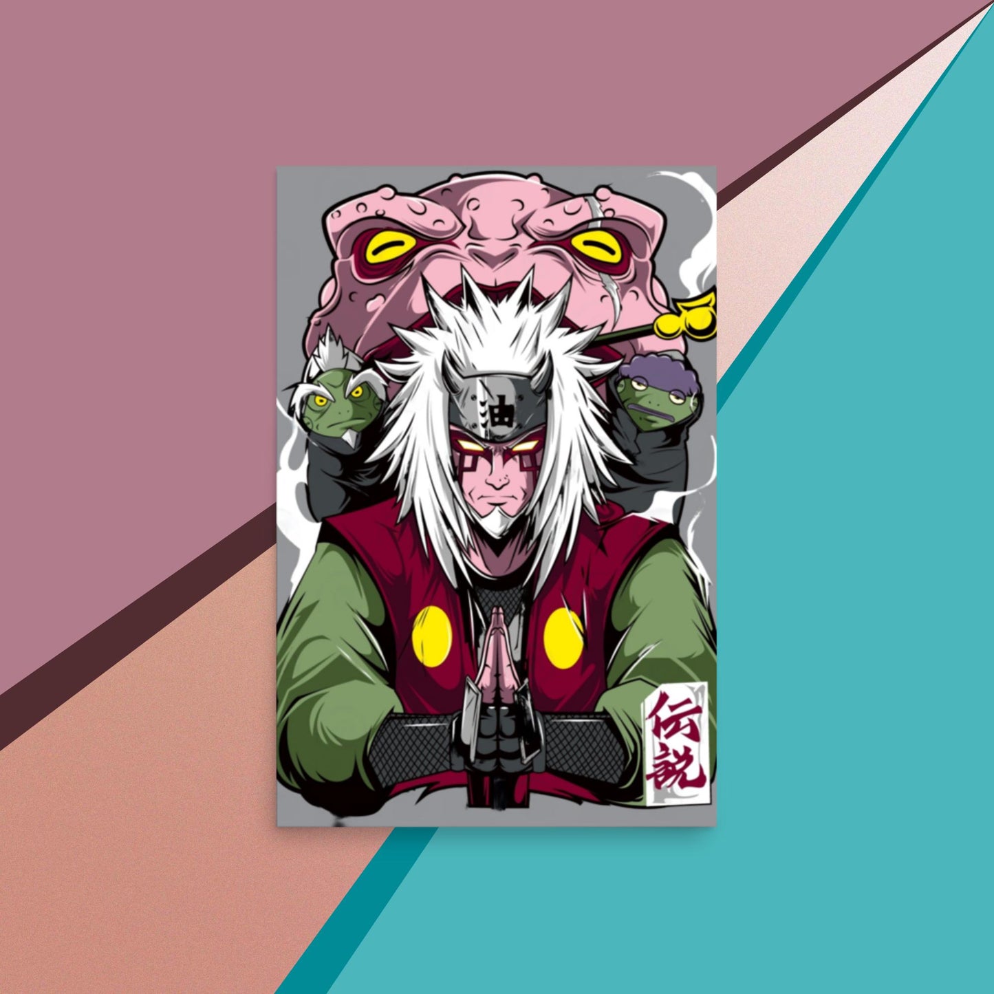 Toad Sage Jiraiya Poster,Naruto,Anime,Manga