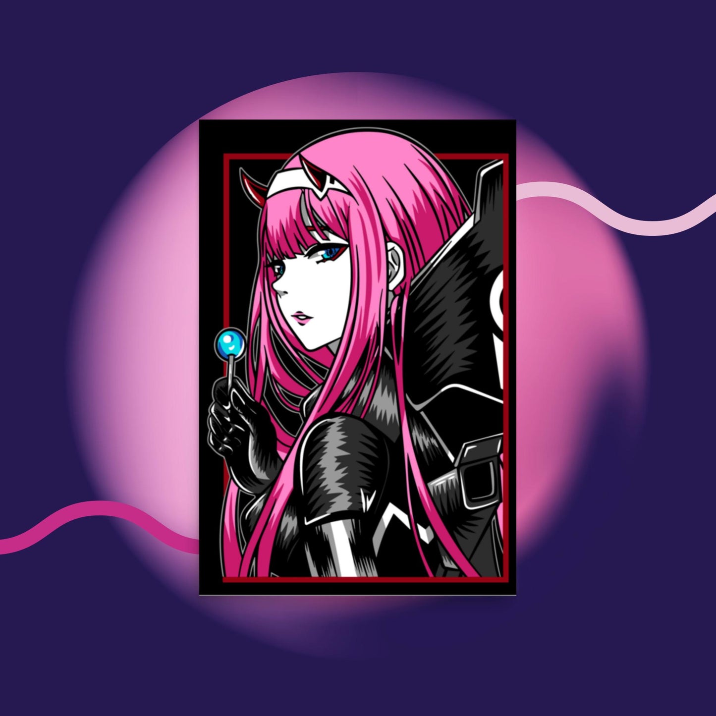 Zero-Two Anime Girl Poster,Streamer,Stream