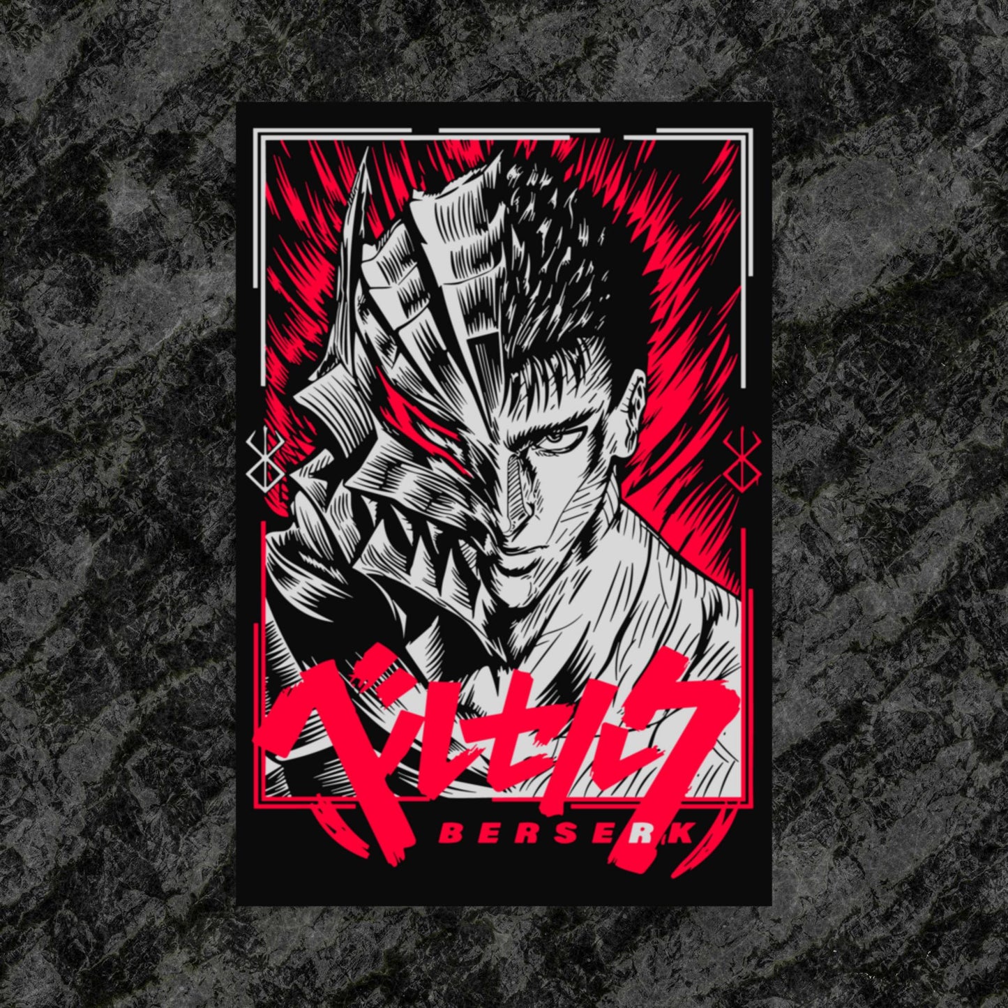 Guts Poster, Beserk,Anime,Manga