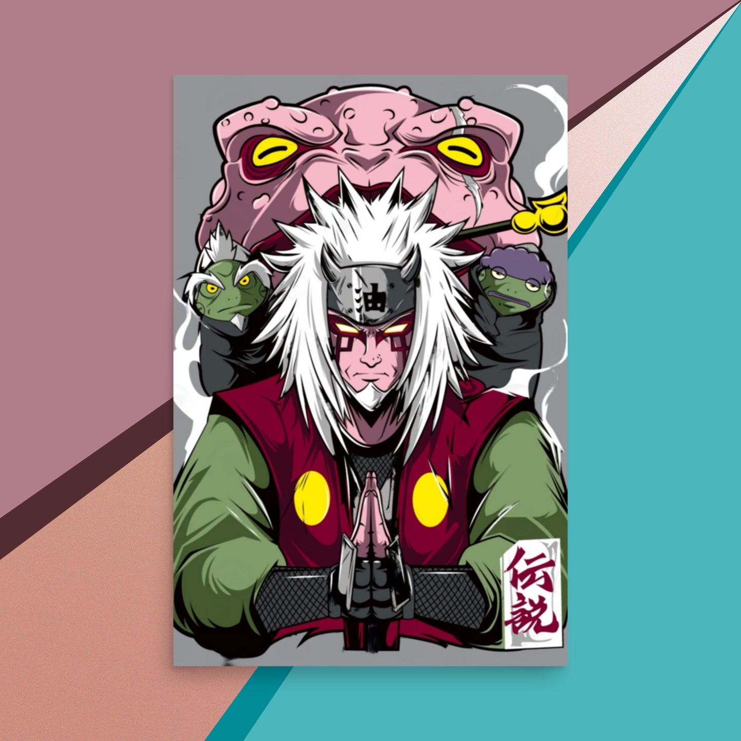 Toad Sage Jiraiya Poster,Naruto,Anime,Manga