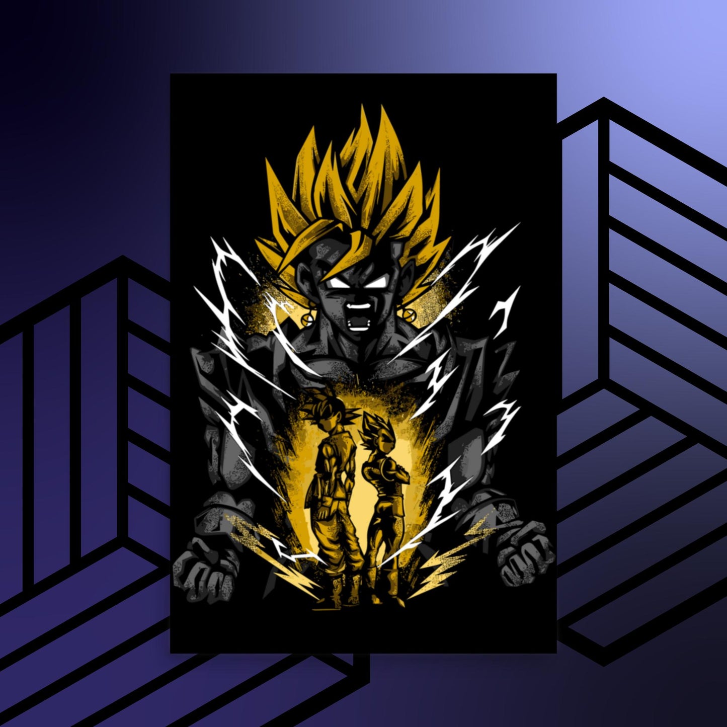 SSJ Vegito Poster,Dragon Ball,Anime,Manga