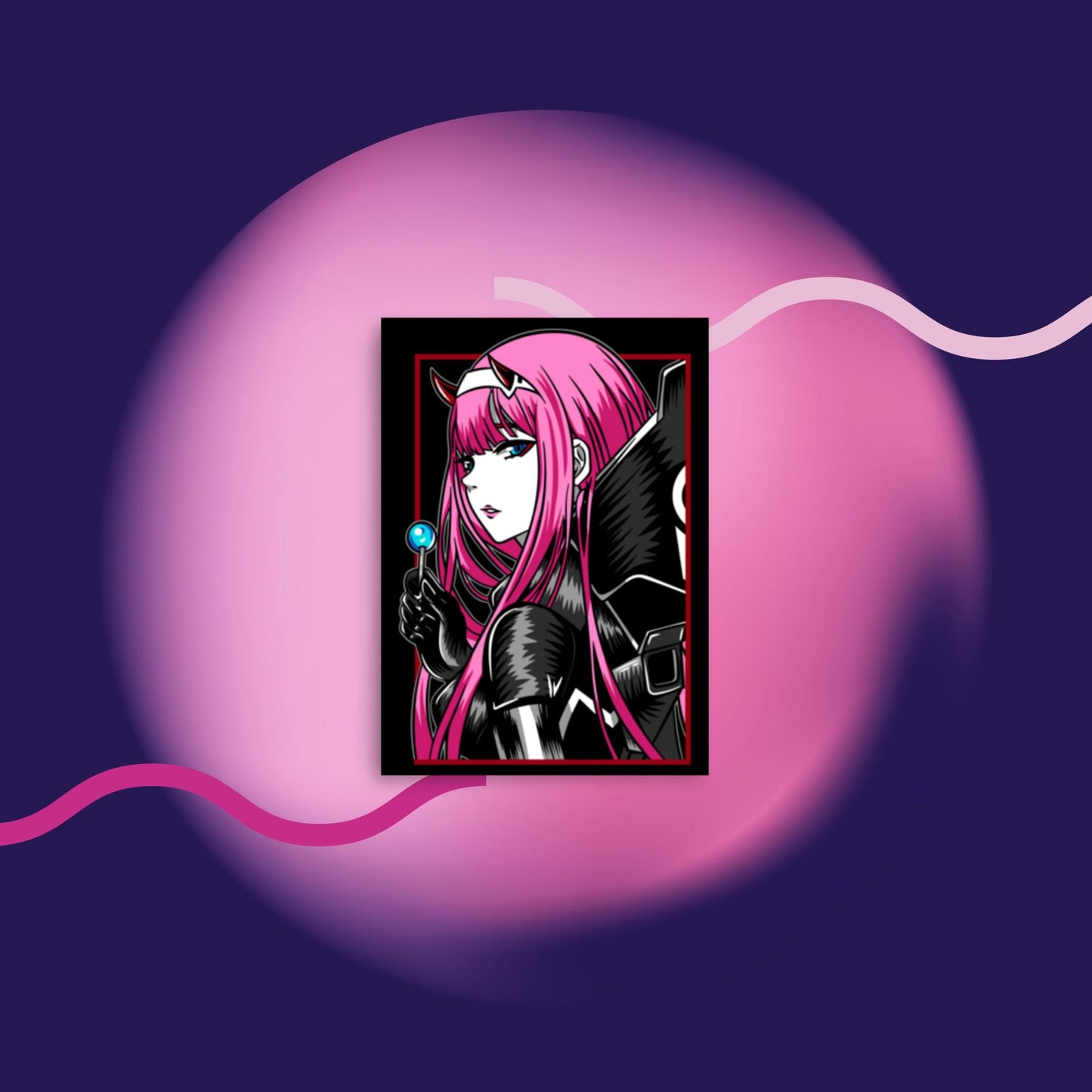 Zero-Two Anime Girl Poster,Streamer,Stream