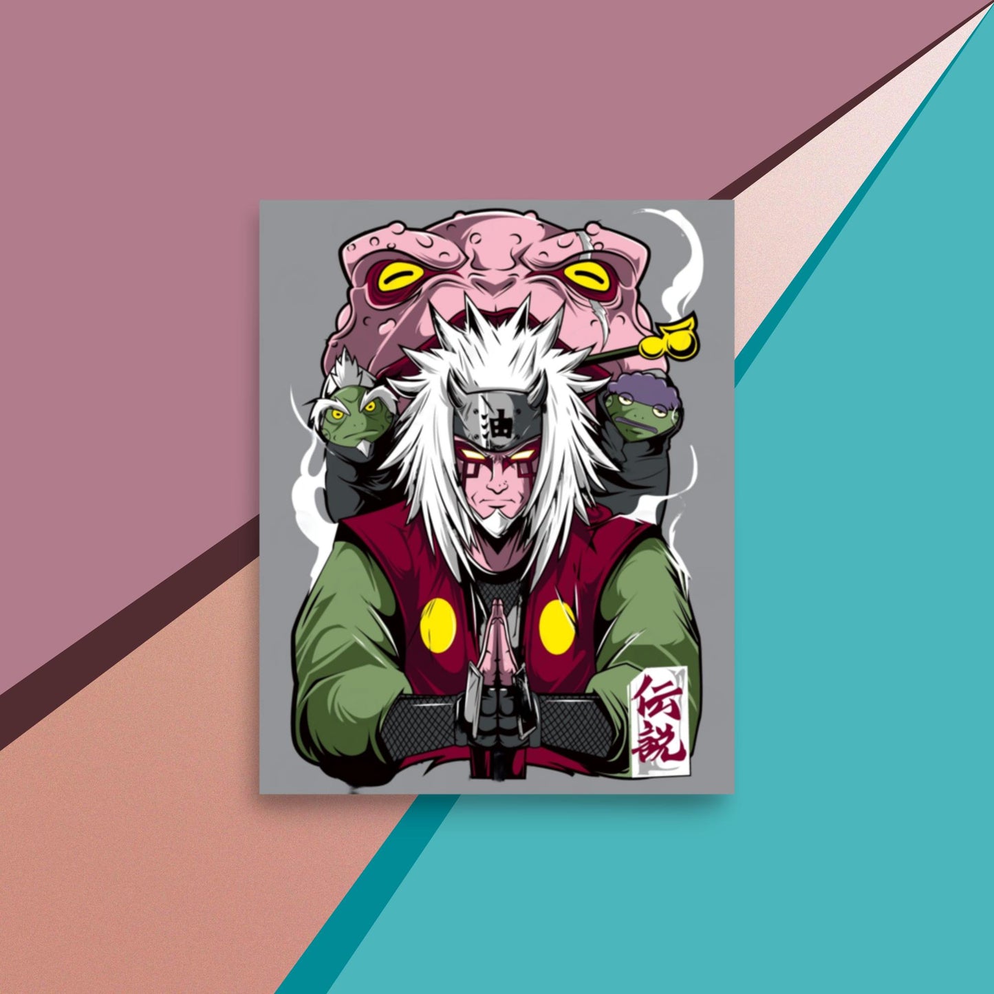 Toad Sage Jiraiya Poster,Naruto,Anime,Manga