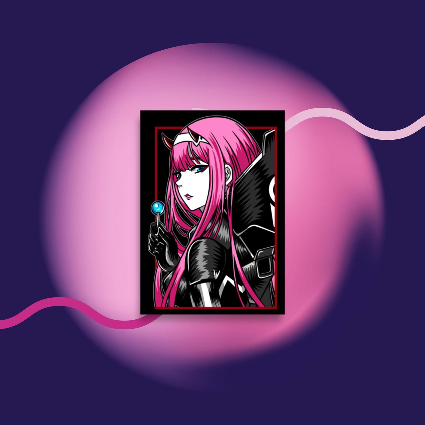 Zero-Two Anime Girl Poster,Streamer,Stream